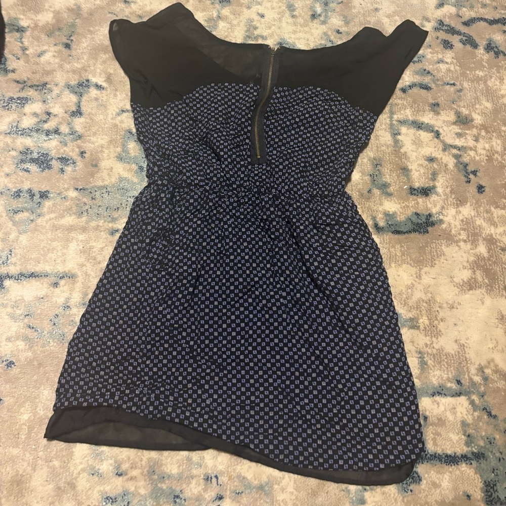 Cotton Candy Black and White Patterned Dress
